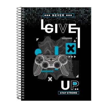 Imagem de Caderno Universitário 15 Matérias Capa Dura Urban Game Azul