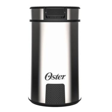 Imagem de Moedor de Café Oster em Inox Prata  OMDR 100  110V, Prata e Preto, 110