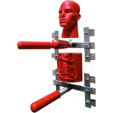 Imagem de Wing Chun Dummies Dispositivo de treinamento portátil Wing Chun Chun, treinador de madeira para pendurar artes marciais tradicionais chinesas com braço de mola