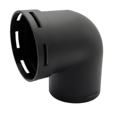 Imagem de Cotonlake Conector de duto de aquecedor de ar diesel de 60 mm/2,4 polegadas, conector de saída de tubo de tubulação de cotovelo em forma de L para aquecedores de caravana de estacionamento a ar