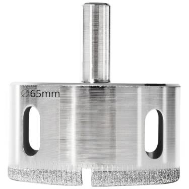 Imagem de Serra Copo Diamantada Refrigerada 65mm Porcelanato Vidro Mármore | Fertak