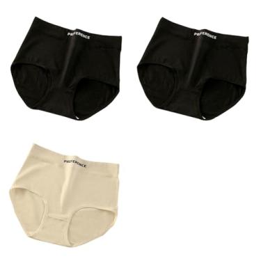 Imagem de RYZGOJV Calcinha de biquíni feminina 95% algodão, calcinha hipster elástica feminina, pacote com 3 cores E03