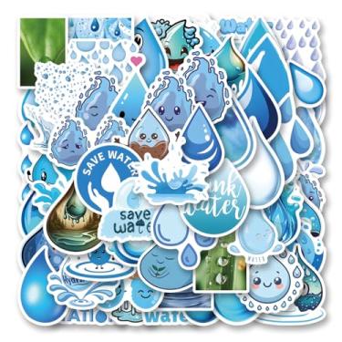 Imagem de Pacote de 61 peças de adesivos de gota de água, adesivos de vinil fofos à prova d'água para garrafa de água, laptop, telefone, skate, álbuns, presentes para crianças, adolescentes, adultos, fãs de