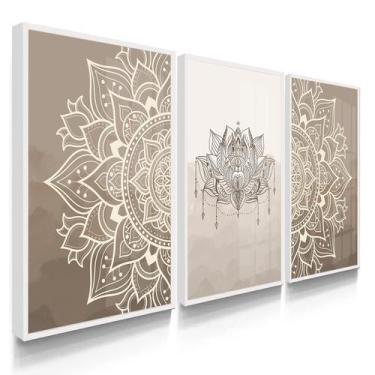 Imagem de Quadro Decorativo Mandala Com Moldura  - DECOREIRO