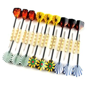 Imagem de DBEIXIWEI Conjunto de dardos destacáveis com ponta de aço, 18 peças, conjunto profissional de dardos de cano fino, para amantes de jogos de dardos