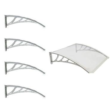 Imagem de Kit Com 4 Suporte Para Toldo Policarbonato Universal Mão Francesa Abs 