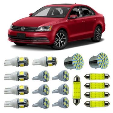 Imagem de Kit Led Interno Externo VW Jetta Teto Placa Farolete Ré Top