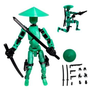 Imagem de Boneco Articulado Lucky Robô 3d Action Figure Dummy Enfeite - NEWRAI