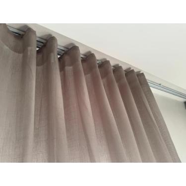 Imagem de Cortina Gaze De Linho 6 Metros Trilho Suíço  - Stanzanni Bordados, Cin