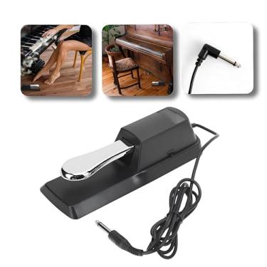 Imagem de Pedal Sustain Sustentação Para Teclado Piano Compatível Com Kurzwei Yamaha Roland Korg Casio Universal P10 Polaridade