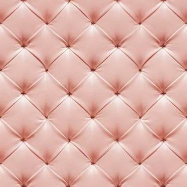 Imagem de Papel De Parede Adesivo Efeito Couro Rosa Lavável Rolo 10m