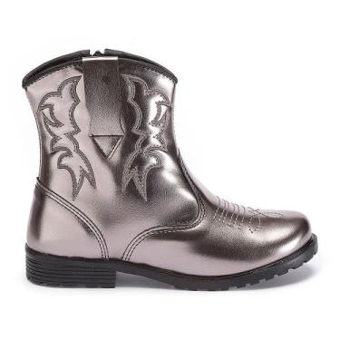 Imagem de Bota Infantil Country Texana Bordada Fashion Metalizada - Pequito, 31,