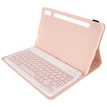 Imagem de Teclado Portátil, Ângulo Ajustável Tablet PC Teclado Magnético Destacável Com Estojo para Tab P11 Pro Tablet (Rosa)