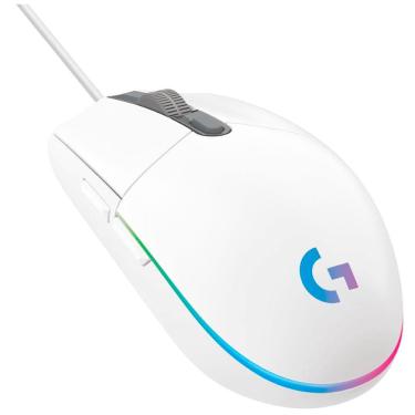 Imagem de Mouse Gamer Logitech G203 rgb Lightsync - 8000dpi - 6 Botões - Branco - 910-005794