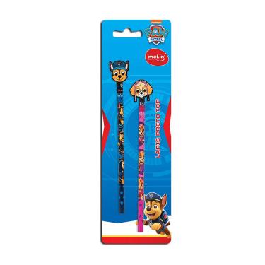 Imagem de Lápis HB Patrulha Canina com Top Decorativo Sortido - 2 Unidades