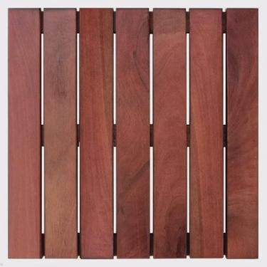 Imagem de Deck em Placa de Madeira Modular Base Madeira 50x50cm Madersilva