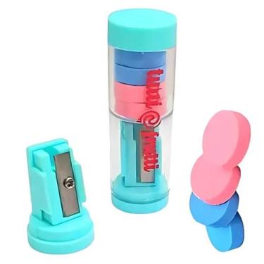 Imagem de Apontador com Depósito + Borrachas Candy Tutti-Frutti - BRW