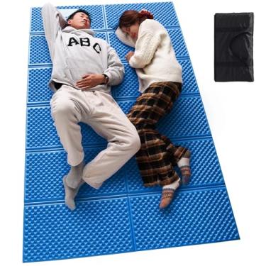 Imagem de StableEase Colchão De Espuma Para Acampamento 2 Pessoas, Leve, Dobrável, Células Fechadas, Duplo, Portátil Caminhadas Ao Ar Livre, Montanhismo, Azul