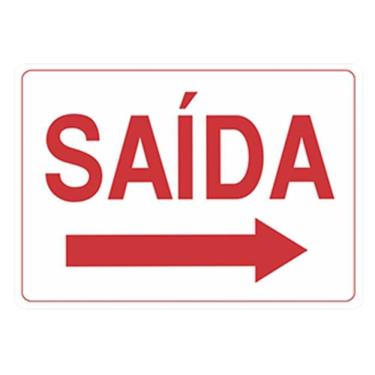 Imagem de Placa Advertência Saída - Seta Lado Direito Unidade