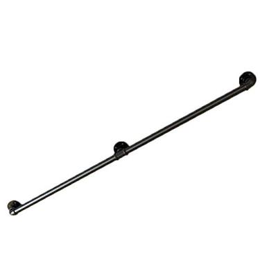 Imagem de MTYLX Corrimões, corrimão de segurança, grades de escada de ferro forjado para casa interior sótão contra a parede antiderrapante alça de jardim de infância corrimão de corredor, 60 cm, 60 cm