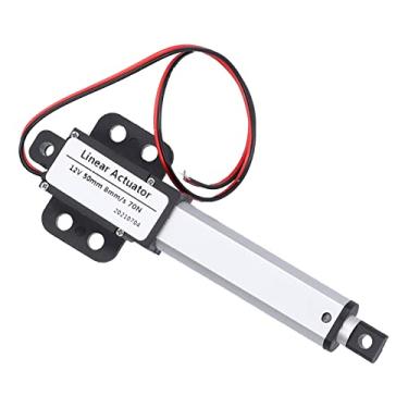 Imagem de ZAWELIYO Mini motor de atuador linear elétrico 50 mm 12 V DC interruptor de limite interno de baixo ruído para indústria automotiva, para eletrodomésticos, indústria (curso 50 mm-8 mm/s-70N)