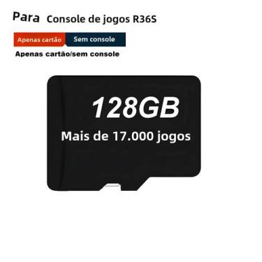 Imagem de Cartão SD de 64GB, 128GB e 256GB para Console Retrô R36S, Cartão R36S 