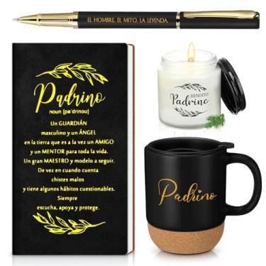 Imagem de Hushee 4 peças de presentes de proposta Padrino, Will You Be My Padrino from Godchild, Presentes de madrinha para mulheres, presentes de anúncio de gravidez para Padrino, madrinha, padrinhos