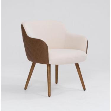 Imagem de Poltrona Dekorien Jade Matelassê Corano Linho Alto Acabamento, Corano 