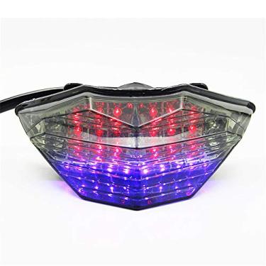 Imagem de Acc-Creativity Luz traseira de motocicleta luz de freio de corrida integrada lâmpada de seta compatível com KAWASAKI Ninja300 Ninja250R Ninja250 13-16 Z300 15-16