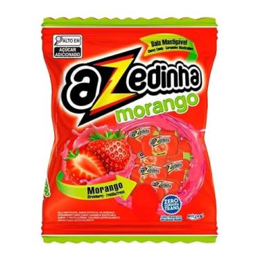 Imagem de Bala Azedinha mastigável sabor Morango 500g - Riclan