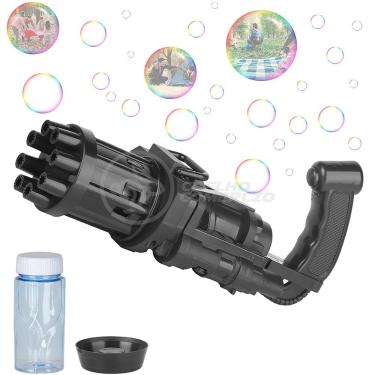 Imagem de Máquina Elétrica Tiktok Lança Bolhas Preto