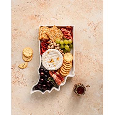 Imagem de FIFTY UNITED PLATES Assadeira em forma de Indiana, travessa de servir ou bandeja decorativa, charmosa, porcelana, forno, micro-ondas e lava-louças