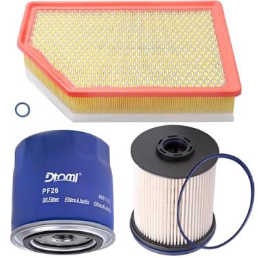 Imagem de Dtomi Kit De Filtro Combustível, Óleo E Ar, Motor Duramax Diesel 6,6L Compatível Com Chevy Gmc, Silverado Sierra 2500 Hd 3500, 2020-2024, Substitui # Tp1015, Pf26, A3248C, 84554703, 23456595