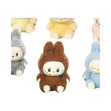 Imagem de Mini Pelúcia Labubu Sentado 43cm Enfeite De Mesa DIY Criativo Desenho 