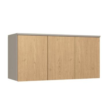 Imagem de Guarda-roupa Modulo Aéreo 3 Portas Elegance Níquel/Angelin