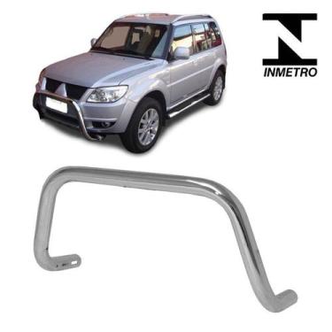 Imagem de Parachoque Quebra Mato Pajero IO 2008 2009 2010 2011 Cromado - CCF