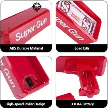 Imagem de Pistola de dinheiro arma lanca notas festa balada money gun - Yeet
