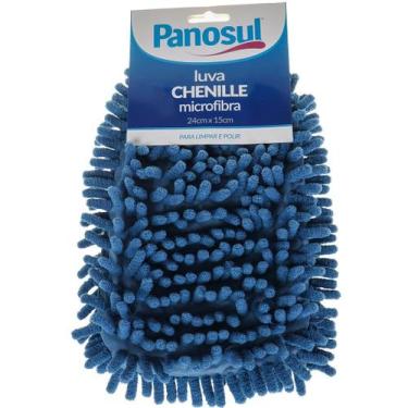 Imagem de Luva Chenille Microfibra Multiuso 24x15cm Panosul, Cores Sortidas