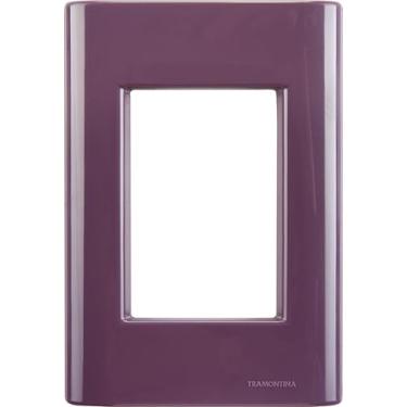 Imagem de Cj Tomadas RJ45 Ethernet + TV Coaxial Giz Púrpura completo pronto