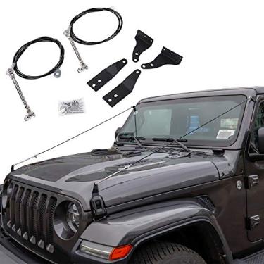Imagem de Kit de elevação de membro ajustável para Jeep Wrangler JL JLU Gladiator JT Through the Jungle Protector Obstacle Eliminate Rope (1 par)