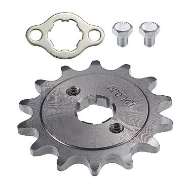 Imagem de X AUTOHAUX 1 conjunto 520 estilo 14 dentes 20 mm ID motocicleta dianteira motor roda dentada adequada para motocicleta 50cc 70cc 110cc 125cc Dirt Pit Bike Mini Bike ATV