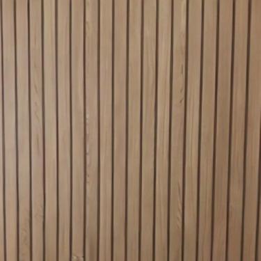 Imagem de Papel de Parede PREMIUM Madeira Ripado Sombreado 10 metros = 2 Rolos de 5m X 45cm Adesivo Autocolante para Sala, Quarto