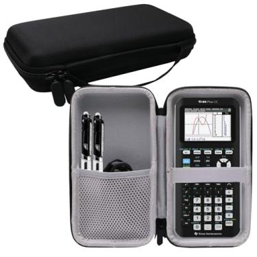 Imagem de WERJIA Estojo De Transporte Rígido Para Texas Instruments Ti-84 Plus Ce/Ti-84 Plus/Ti-Nspire Cx Ii Cas/Ti-Nspire Ii/Ti-83 Plus/Ti-89 Titanium/Ti-85 / Ti-86 Calculadora Gráfica Colorida (Preta)