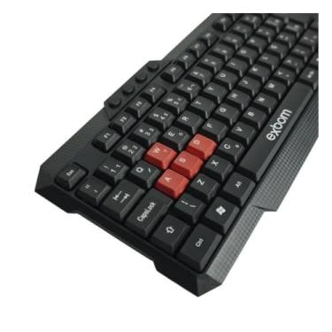 Imagem de Teclado Multimídia Semi Mecânico Tecla Game Plug & Play ABNT2