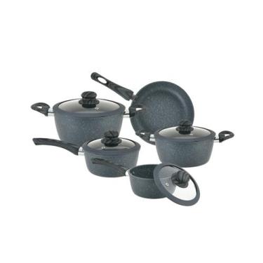 Imagem de Jogo De Panelas Indução 5 Peças Viena Cinza Casambiente