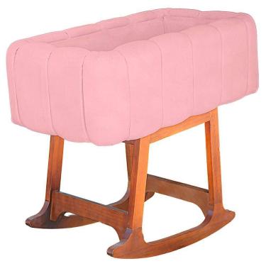 Imagem de Moises Balanço Com Colchão Para Baby Cor Rosa Bebe