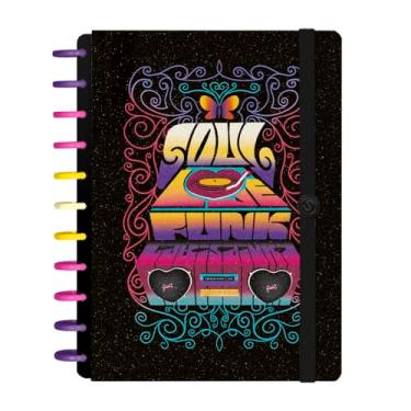 Imagem de Caderno de Disco Inteligente Iscool G+ Gabi Saiury Soul Preto Glitter