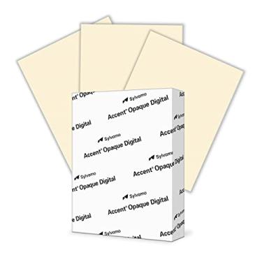 Imagem de Accent Papel para impressora de creme opaco, 21,6 x 28 cm, papel de cópia de texto de 27,2 kg – 500 folhas (1 resma) – papel de computador premium com acabamento suave – 97 brilhantes, 89 g/m² – papel de cópia branco quente – 188123R