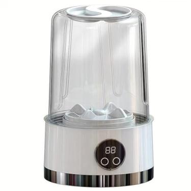 Imagem de Mini Máquina de Lavar Portátil Dobrável - Tanquinho Compacto com Centrífuga para Viagens e Ambientes Pequenos(branco)