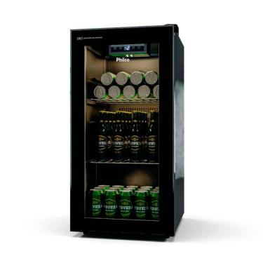 Imagem de Cervejeira Porta De Vidro Philco 91 Litros 3 em 1 Display Digital PCV142P Preta 220v